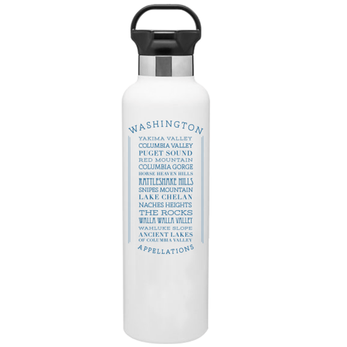 24 Oz. Stainless Insulated Gear Water Bottle Printed with a Customizable Appellations Design