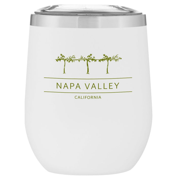 Custom Wholesale 12 Oz. Stainless Insulated Stemless Wine Cup
