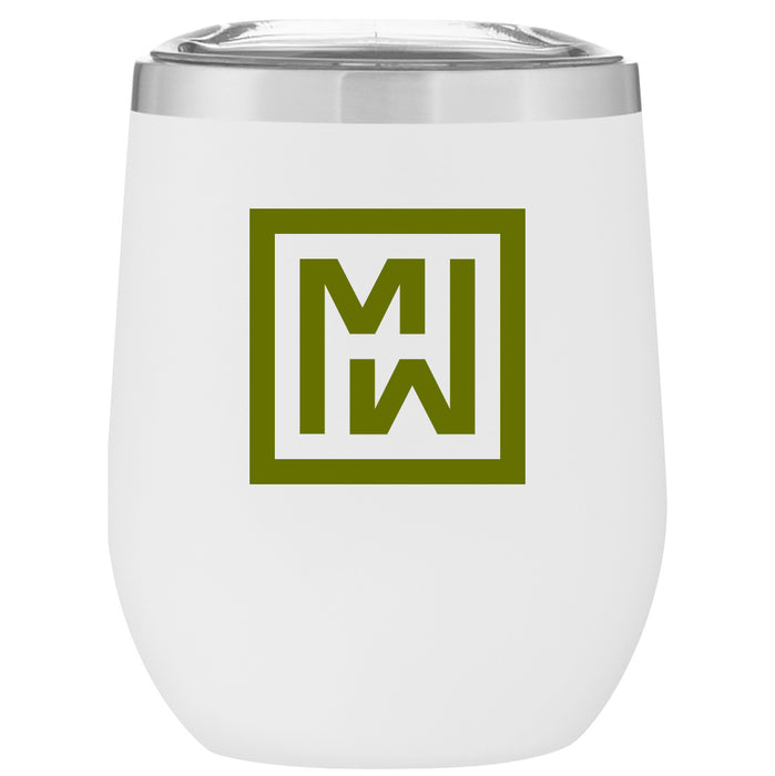 Custom BRAND / LOGO 12 Oz. Insulated Stemless Wine Cup