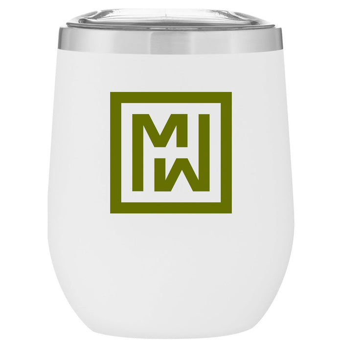 Custom Wholesale 12 Oz. Stainless Insulated Stemless Wine Cup