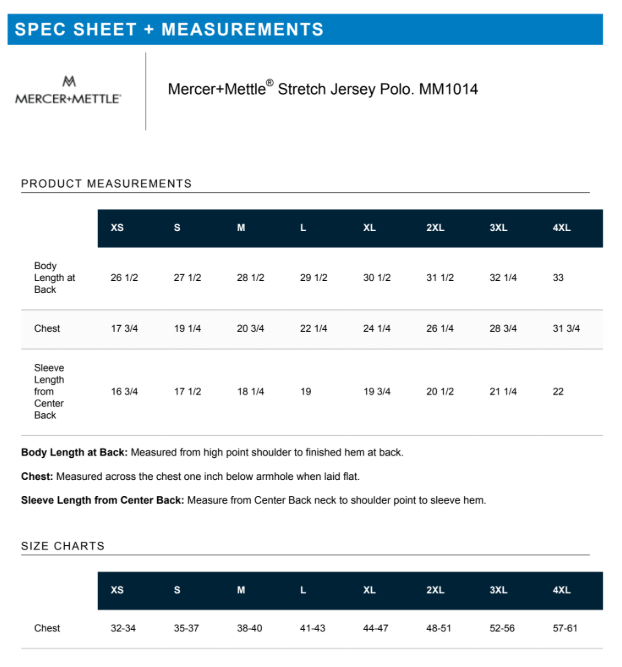 Mercer+Mettle Mens 6.2 Oz. Stretch Jersey Polo