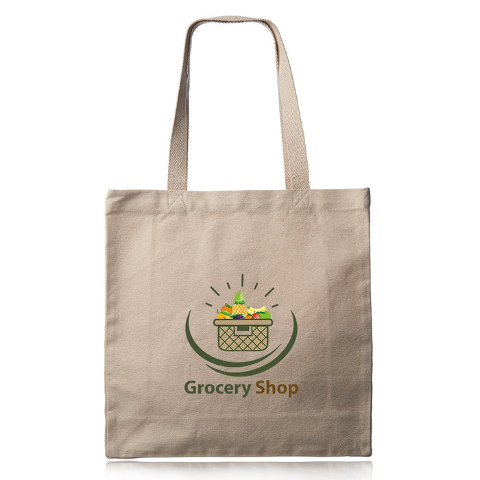 12 Oz. Trusty Shopper Canvas Tote Bag Customized with your Brand or Logo