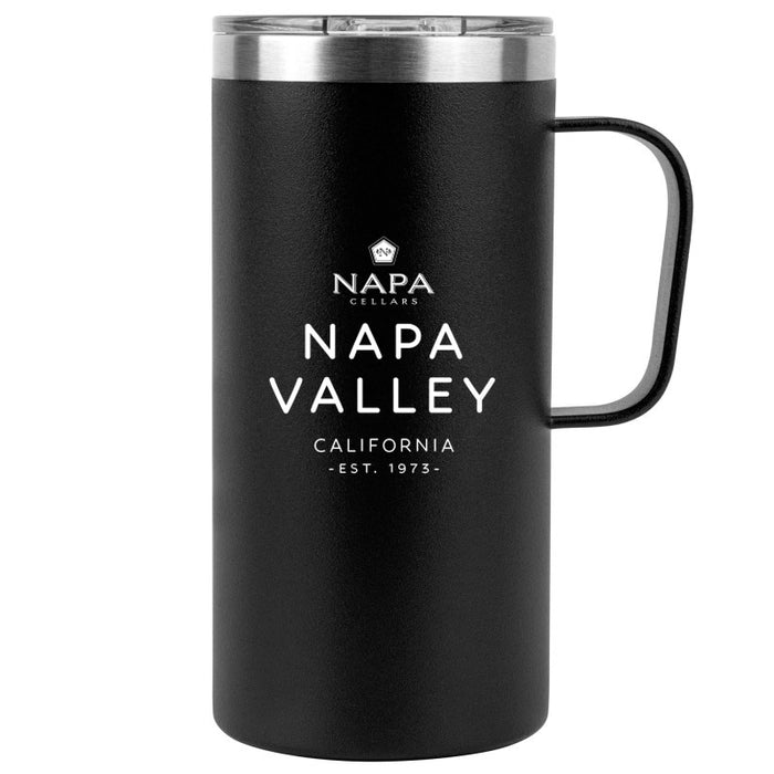 20 Oz. Tall Stainless Insulated Mug Printed with a Customizable TEXT COLLECTION Design
