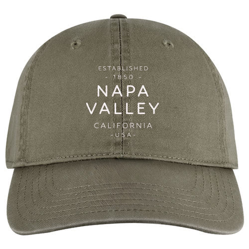 Custom TEXT OTTO CAP Cotton Twill Garment Washed Superior Dad Cap