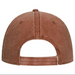 Texas Orange denim cap on a white background