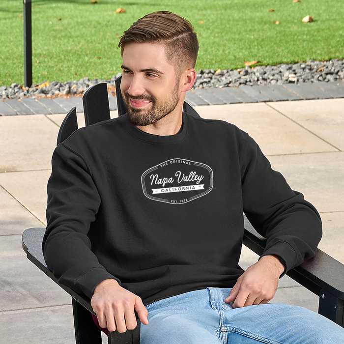 J. America 7.5 Oz. Unisex BTB Fleece Crewneck Sweatshirt