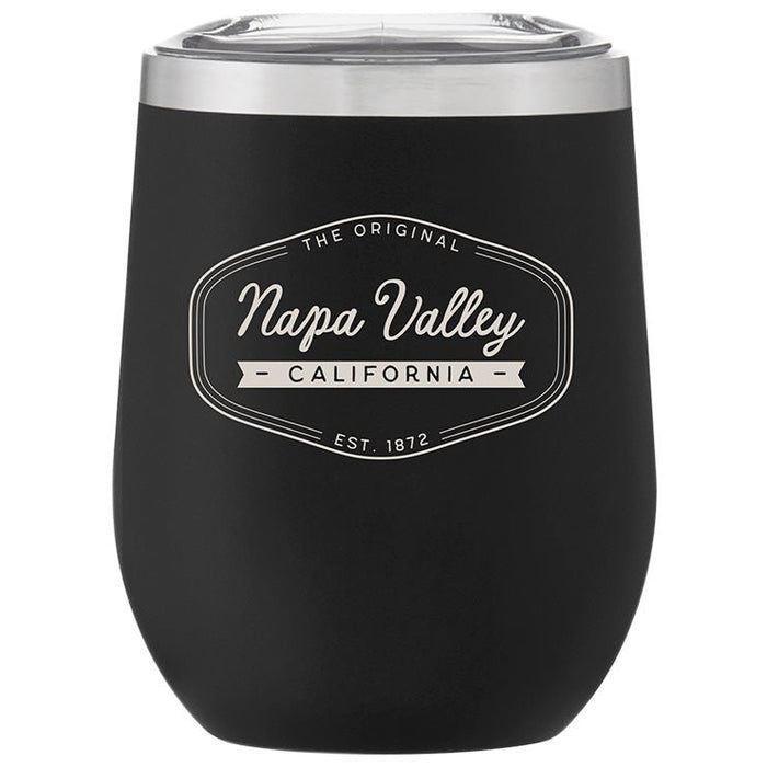 Custom Wholesale 12 Oz. Stainless Insulated Stemless Wine Cup