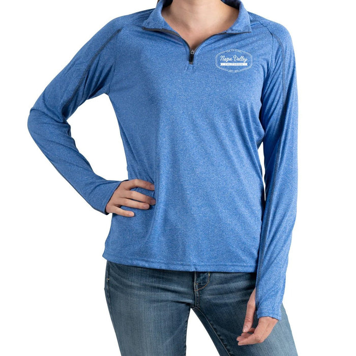 TAZA Ladies 4.4 Oz. Performance Knit Quarter Zip