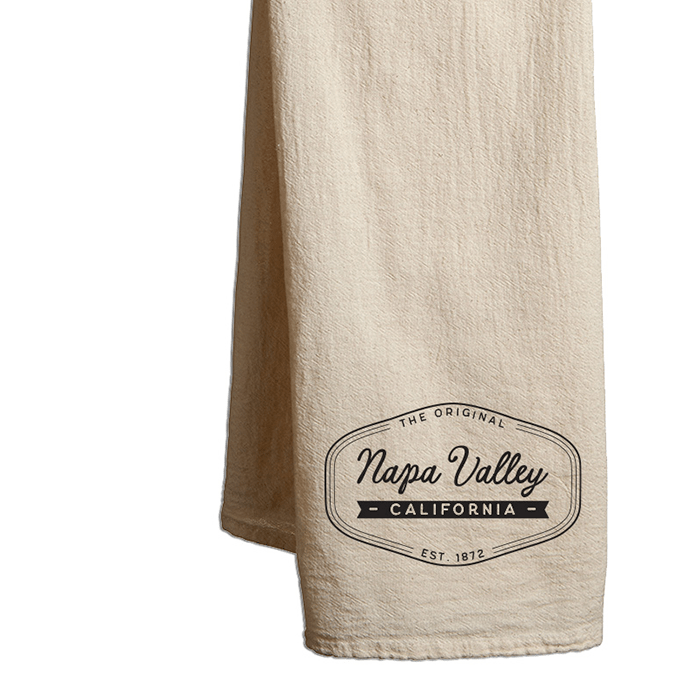 22" x 38" Flour Sack Natural Tea Towels Printed with a Customizable ORIGINAL COLLECTION Design