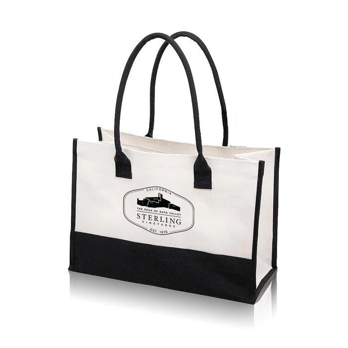 Cabana Tote Black Handles with a Customizable ORIGINAL COLLECTION Design