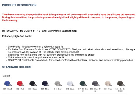 Custom Wholesale OTTO CAP Brushed Stretchable Superior Cotton Twill Comfy Fit 6 Panel Baseball Cap