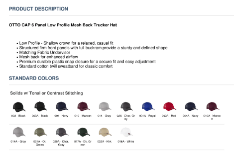 OTTO CAP Cotton Blend Twill 6 Panel Low Profile Mesh Back Trucker Cap Printed with a Customizable BURST COLLECTION Design