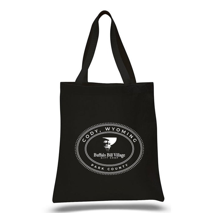 12 Oz. Colored Canvas Simple  Tote Bag Printed with a Customizable OVAL COLLECTION Design