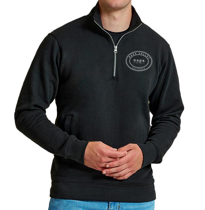 Custom Wholesale J. America Men's 7.5 oz Oz. BTB Fleece Quarter-Zip Sweatshirt