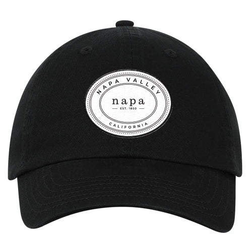 Custom OVAL Quake City Washed Organic Cotton 6 Panel Cap
