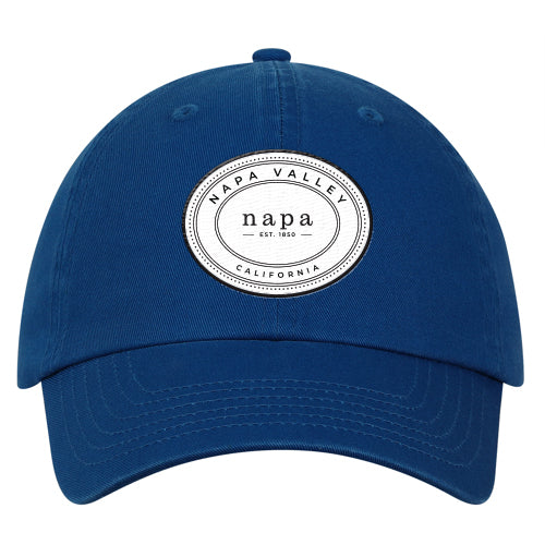 Custom OVAL Quake City Washed Organic Cotton 6 Panel Cap