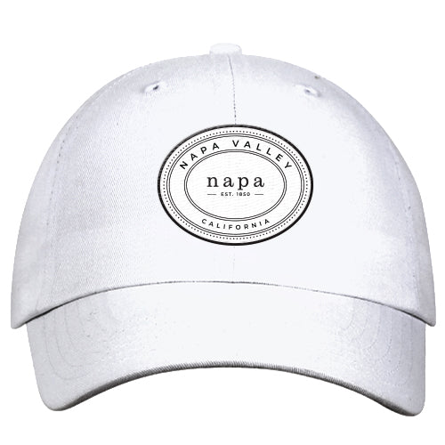 Custom OVAL Quake City Washed Organic Cotton 6 Panel Cap