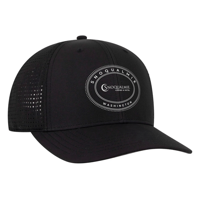 Otto Cap Pongee 6 Panel Mid Profile Baseball Cap Printed with a Customizable OVAL COLLECTION Design