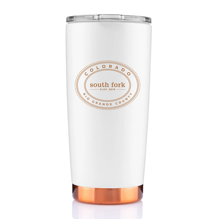20 Oz. Stocky Tumbler Printed with a Customizable OVAL COLLECTION Design