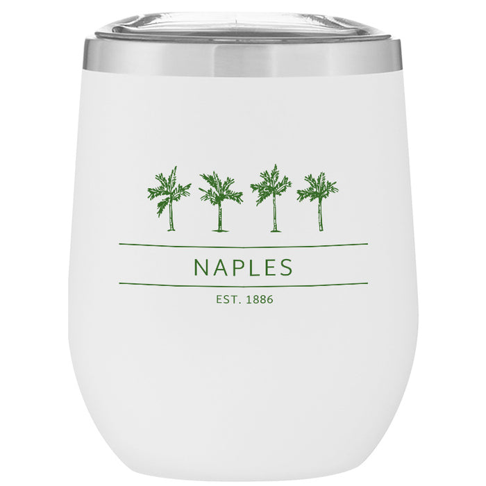 Custom Wholesale 12 Oz. Stainless Insulated Stemless Wine Cup Printed in VISTA COLLECTION Design