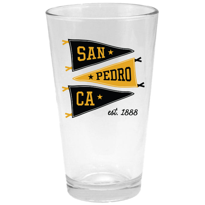 Custom PENNANT 16 Oz. Pint Glass Full Color