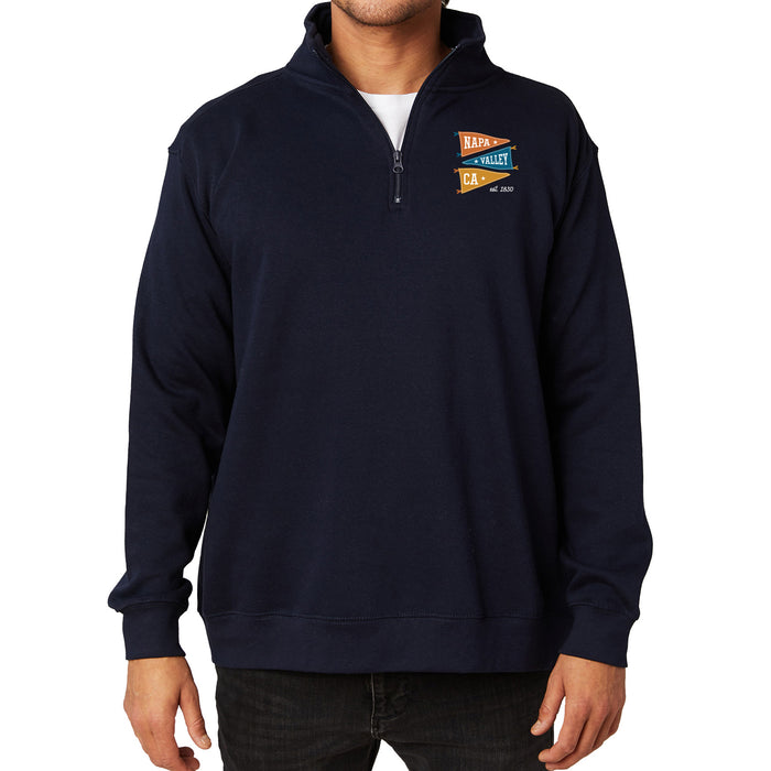 Cotton Heritage Unisex 7 Oz. Quarter Zip Poly Cotton Fleece