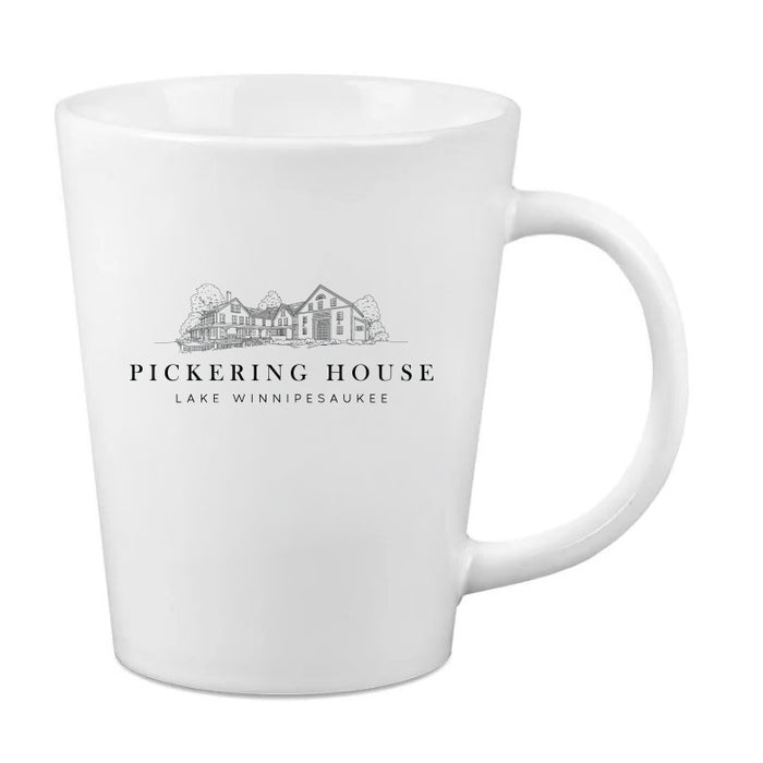 Custom BRAND / LOGO 12 Oz. Short Latté Mug w/Spot Imprint
