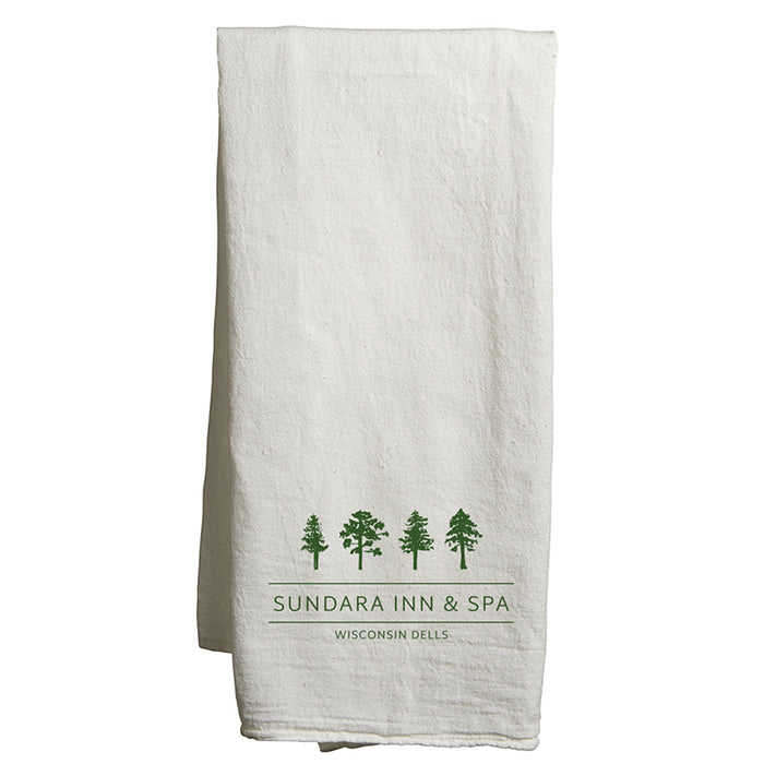 Custom  VISTA  Flour Sack Tea Towel - White