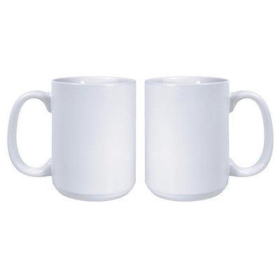 15 Oz. Ceramic Matte Full Color White Mug Customized with your Brand or Logo - Mercantile 12