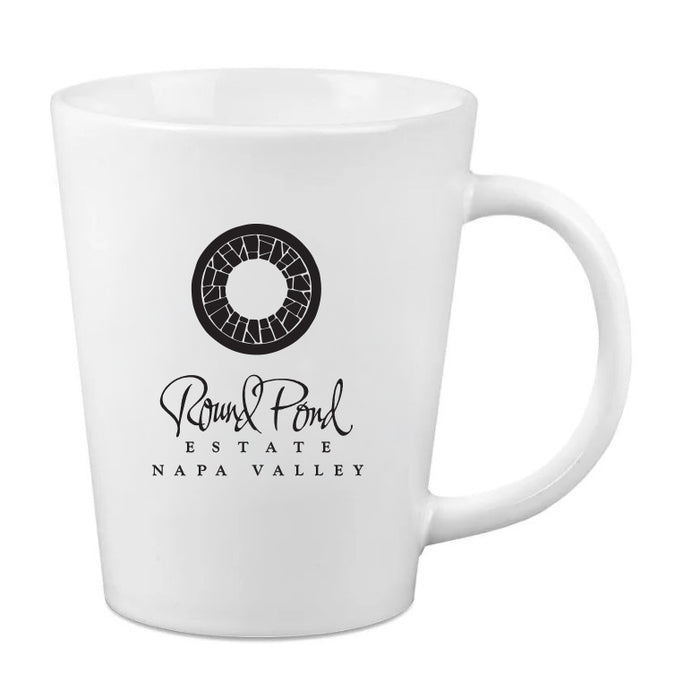 Custom BRAND / LOGO 12 Oz. Short Latté Mug w/Spot Imprint