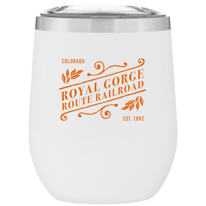 12 Oz. Stainless Insulated Stemless Wine Cup Printed with a Customizable SLANT COLLECTION Design