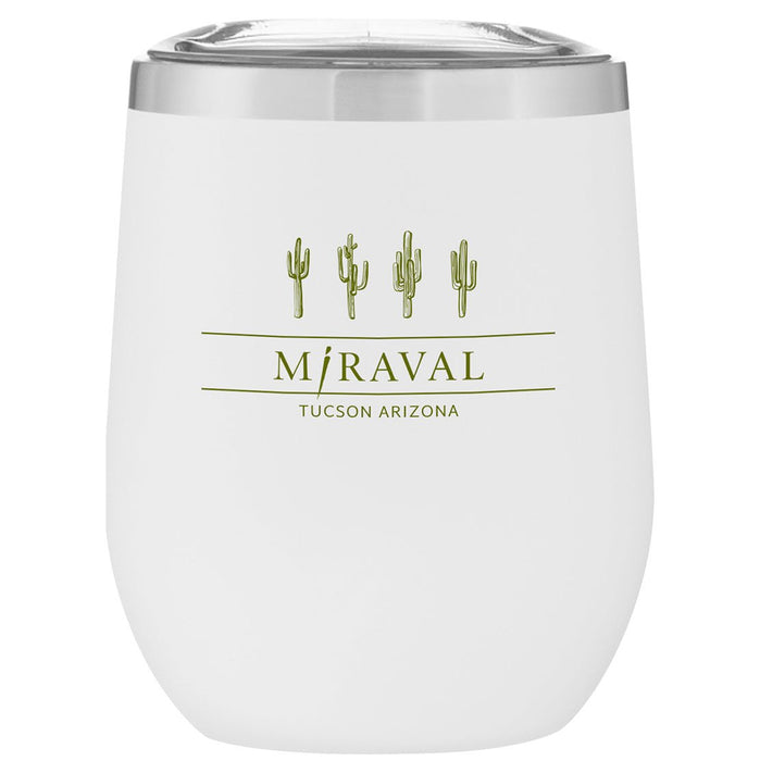 Custom Wholesale 12 Oz. Stainless Insulated Stemless Wine Cup