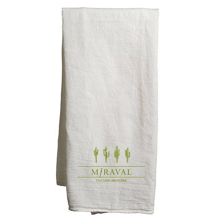 Custom  VISTA  Flour Sack Tea Towel - White