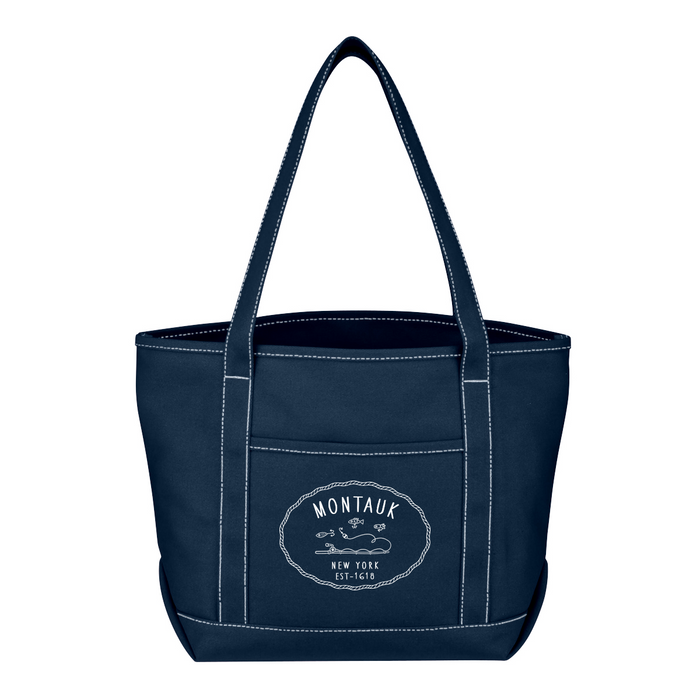 Custom SALTY 24 Oz. Cotton Canvas Medium Yacht Tote Bag