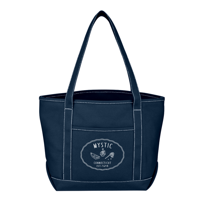 Custom SALTY 24 Oz. Cotton Canvas Medium Yacht Tote Bag