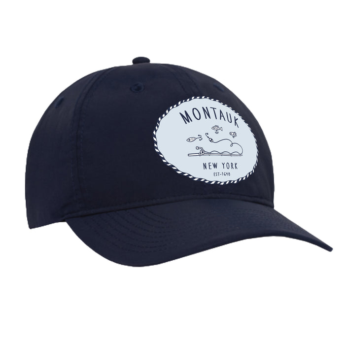 Custom SALTY Wholesale Quake City Deluxe Taslon 6 Panel Cap with Elastic Hook & Loop