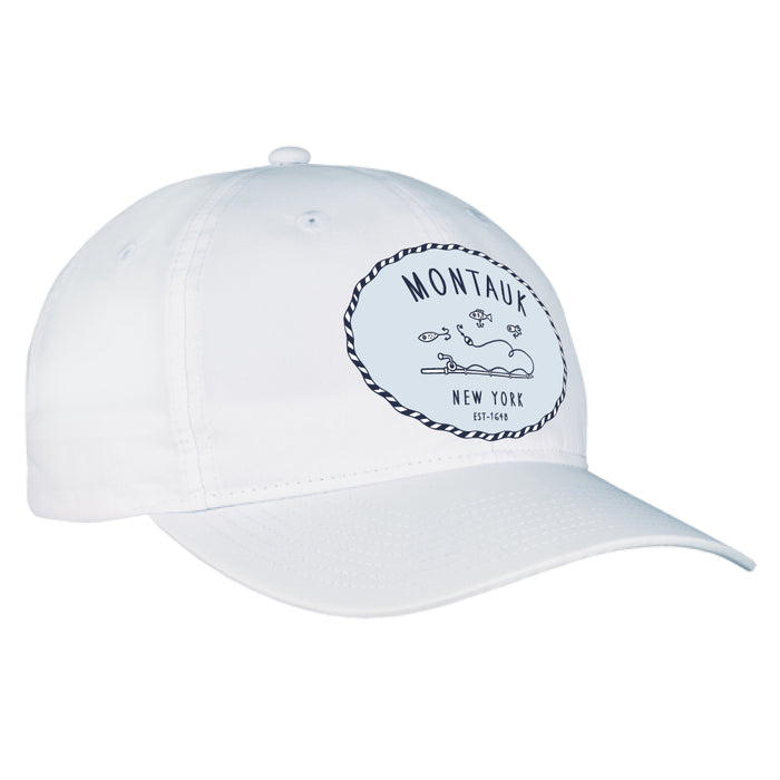 Custom SALTY Wholesale Quake City Deluxe Taslon 6 Panel Cap with Elastic Hook & Loop