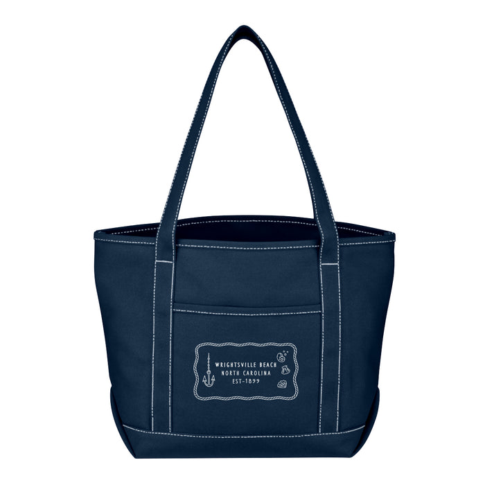 Custom SALTY 24 Oz. Cotton Canvas Medium Yacht Tote Bag