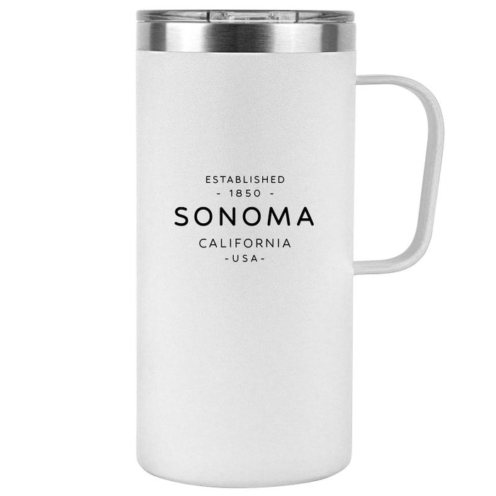 20 Oz. Tall Stainless Insulated Mug Printed with a Customizable TEXT COLLECTION Design