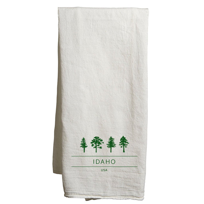 22" x 38" Flour Sack Tea Towel Printed with a Customizable VISTA COLLECTION Design