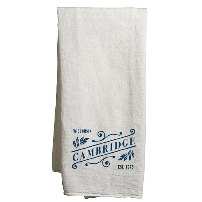 22" x 38" Flour Sack Tea Towel Printed with a Customizable SLANT COLLECTION Design