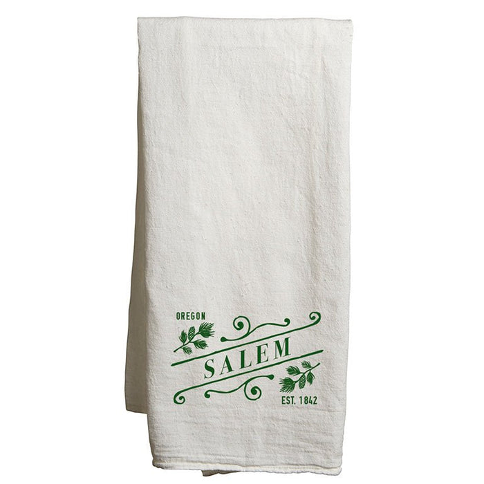 22" x 38" Flour Sack Tea Towel Printed with a Customizable SLANT COLLECTION Design