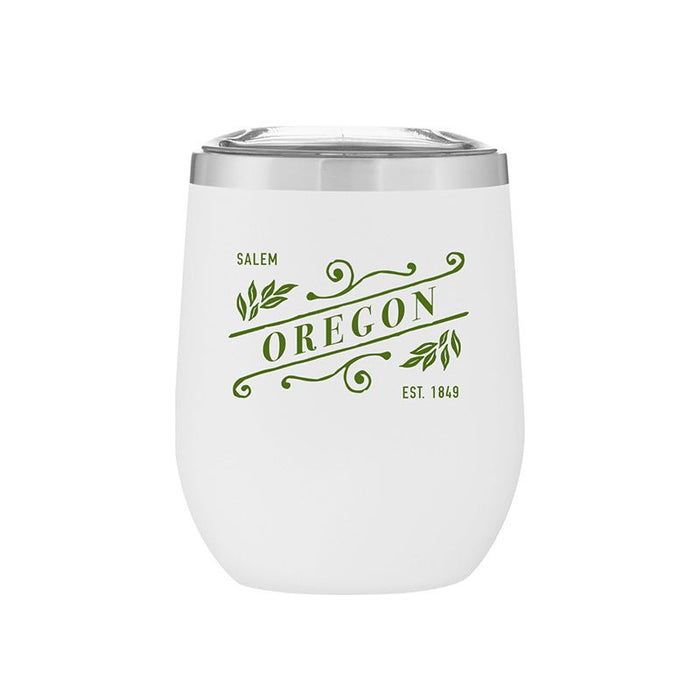 12 Oz. Stainless Insulated Stemless Wine Cup Printed with a Customizable SLANT COLLECTION Design