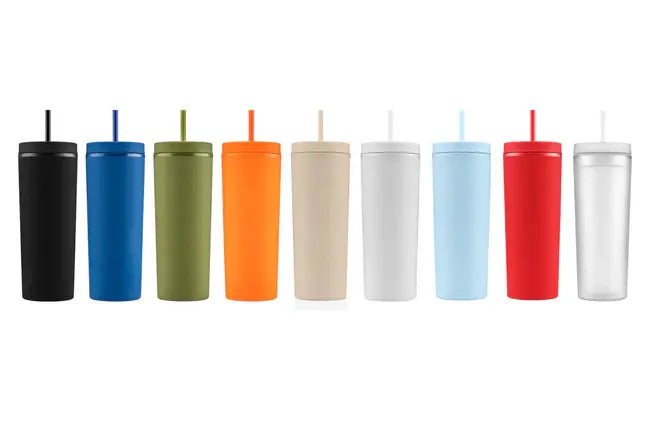 Custom Wholesale 18 Oz. Slique Recycled Tumbler Printed in SUNSHINE COLLECTION Design