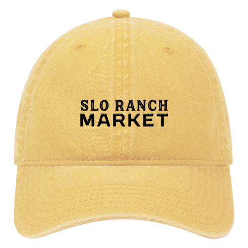 Custom BRAND / LOGO Washed Cotton Twill 6 Panel Low Cap