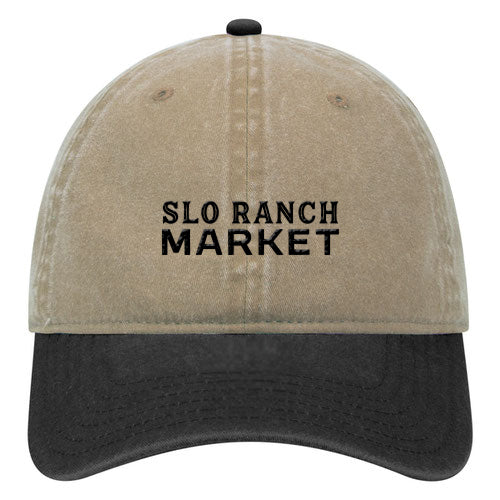Custom BRAND / LOGO Washed Cotton Twill 6 Panel Low Cap
