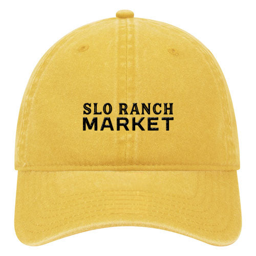 Custom BRAND / LOGO Washed Cotton Twill 6 Panel Low Cap