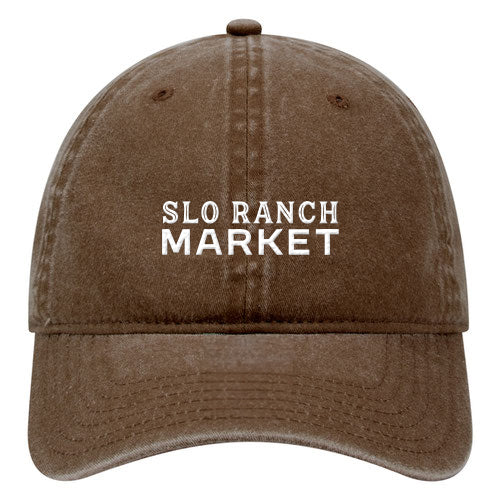 Custom BRAND / LOGO Washed Cotton Twill 6 Panel Low Cap