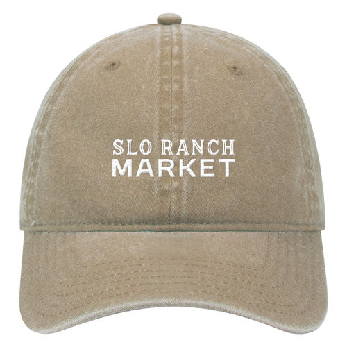 Custom BRAND / LOGO Washed Cotton Twill 6 Panel Low Cap