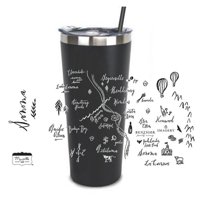 22 Oz. Stainless Insulated Tumbler Customized with your Brand or Logo in FULL COLOR XD - Mercantile 12